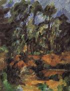 Paul Cezanne forest oil